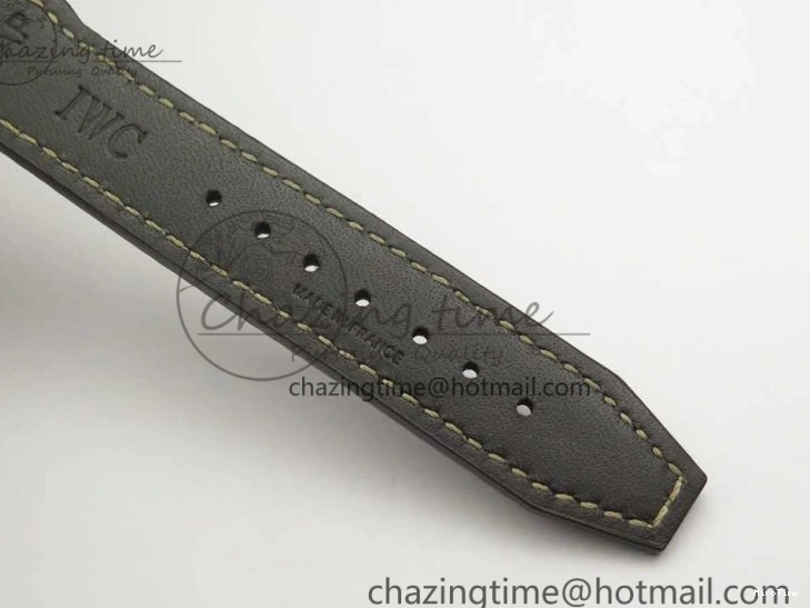 MIROTIME 0328 SmartChoice Mark XVIII IW327006 Titanium M+F 1:1 Best Edition Black Dial on Brown Leather Strap A 7145